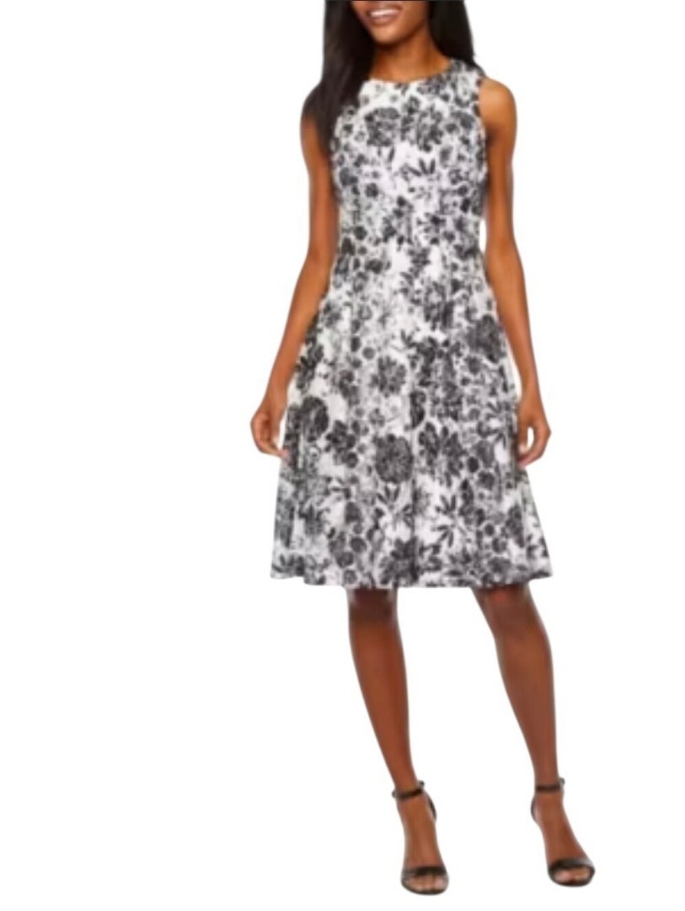 DANNY & NICOLE Lace Overlay A Line Dress - Size 4